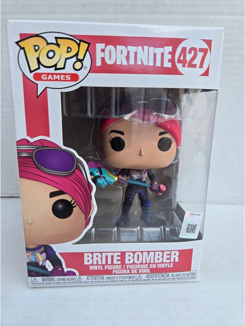 Funko Pop! Games Fortnite Brite Bomber #427 Vinyl Collectible Figure - Very Good